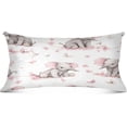 thumbnail image 1 of Coolnut Cute Elephant Plush Pillowcase, Luxury Soft King Pillow Case for Hair and Skin, Standard Size Pillow Covers with Zipper Closure, 21x54in #145 Home Decor Gifts, 1 of 7