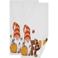 thumbnail image 1 of Coolnut Cute Fall Gnome Hand Towels 2 PCS, Ultra Soft and Highly Absorbent, Autumnal Word Decorative Fingertip Towel for Home, Bathroom, Kitchen, 28.3"x14.4", 1 of 4