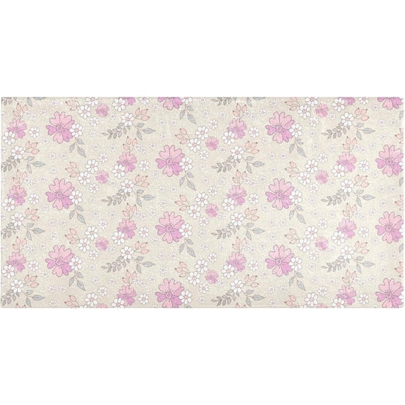Coolnut Cute Flower 39" x20" Soft and Absorbent Bathroom Rugs,Quick Dry Machine Washable Bath Mat for Bathroom Kitchen Bathtub Home Decor