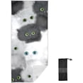 thumbnail image 1 of Coolnut Cute Fluffy Cat Beach Towel Super Soft Microfiber Sand Free Beach Towels, Oversized Camping Pool Towel, Lightweight, Breathable & Quick Dry Towels, 31x71in Washcloth Gift, 1 of 7
