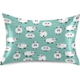 thumbnail image 1 of Coolnut Cute Funny Sheep Satin Pillowcase for Hair and Skin Silk Pillowcase, Queen Size(20x30 inches) - Slip Cooling Satin Pillow Covers with Envelope Closure（171） Home Decor Gifts, 1 of 7