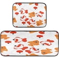 thumbnail image 1 of Coolnut Cute Goldfish and Bubble Kitchen Mat - Cushioned Anti Fatigue Kitchen Rug Set of 2, Non Slip Waterproof Kitchen Mats for Kitchen, Laundry, Sink, Office 19.7"×27.6"+19.7"×47.2" Home Decor, 1 of 7