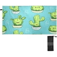 thumbnail image 1 of Coolnut Cute Kawaii Cactus Beach Towel - Lightweight Compact Oversized Travel Towels - Super Absorbent Quick Dry Towel for Swimming Camping Holiday（204） Wash cloth, 1 of 7