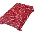 thumbnail image 1 of Coolnut Cute Love Heart Rectangle Tablecloth,Valentine's Day Mother's Day Kitchen Decoration Dinner Rectangular Table Cover for Party Holiday Hotel BBQ-Machine Washable 60x108In, 1 of 7