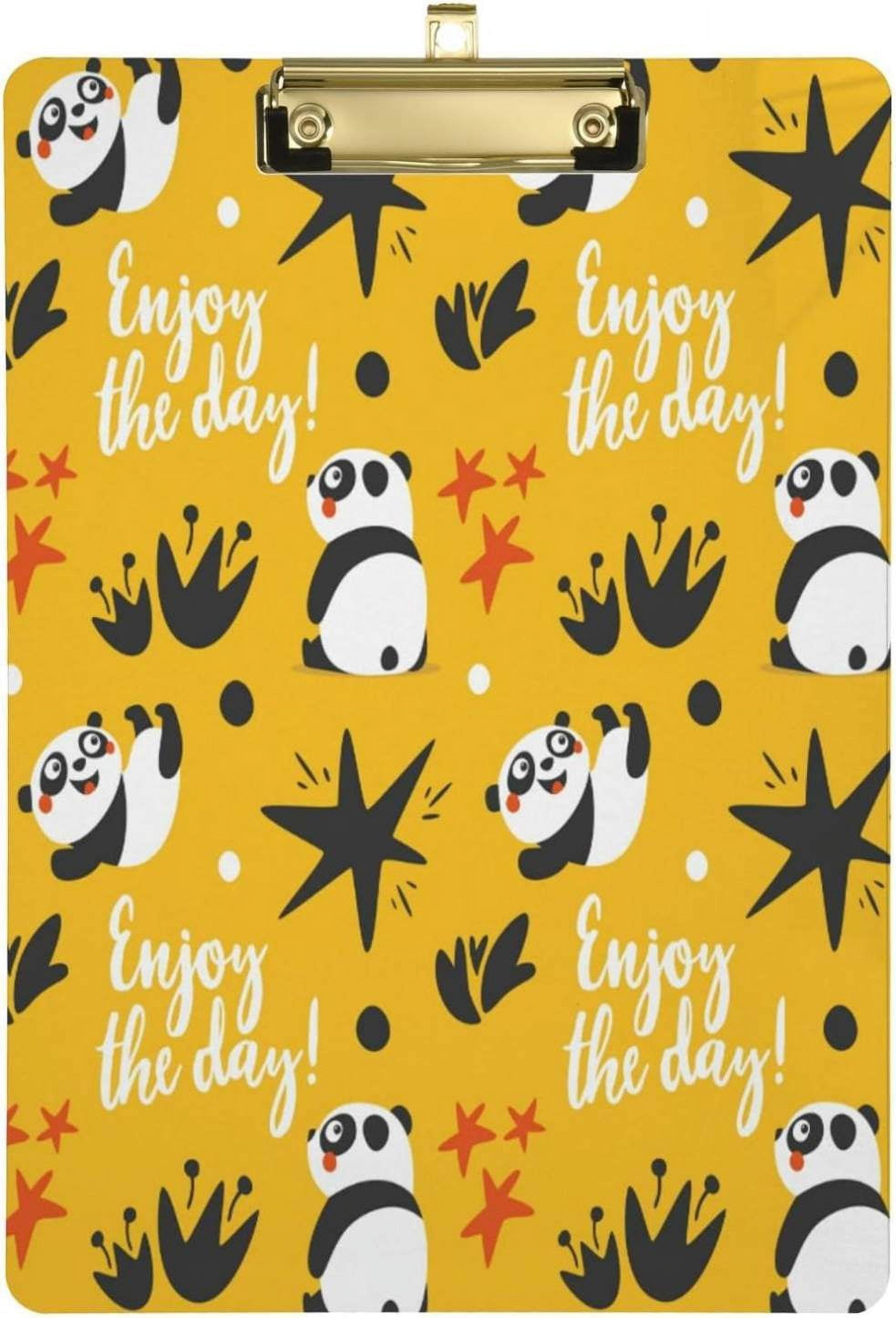 Mini Animal Print Clipboards - 4 Pack (Zebra, Cheetah, Tiger, Giraffe), 9"x6" Translucent Plastic, For School & Parties
