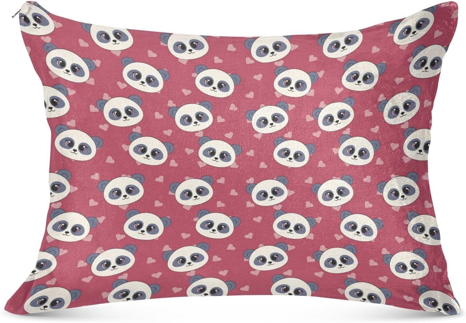 Coolnut Cute Panda and Love Heart Body Pillow Cover with Zipper 21x54 in Soft Velvet Body Pillow Case Long Pillowcase for Adults225 Home Decor Gifts Walmart