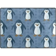 thumbnail image 1 of Coolnut Cute Penguins Seamless Pattern Non Slip Area Rugs, Floor Mats for Living Room Bedroom Kids Room Entrance Home Decoration, 63"x 48", 1 of 6