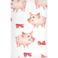 thumbnail image 1 of Coolnut Cute Pig Kitchen Dish Towel Set of 4, Soft Absorbent Drying Dishcloths Dish Towels with Hanging Loop for Kitchen Bathroom Bar Home Decor, 28 x 18 Inch Washcloth Gift, 1 of 7