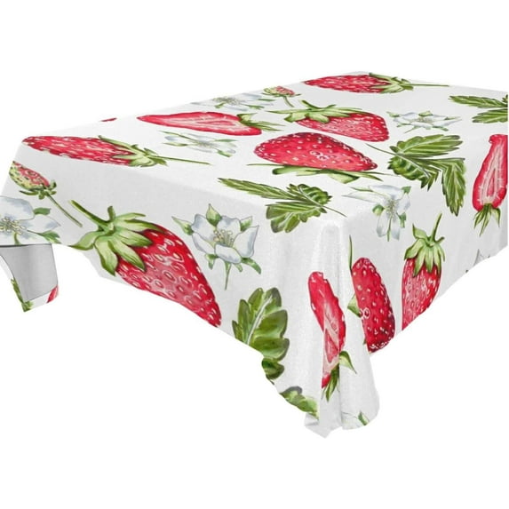 60"x90" Cute Print Tablecloth, Waterproof Washable Polyester Square Table Cover Durable Tablecloth for Kitchen Dining Table Party Decor