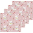thumbnail image 1 of Coolnut Cute Rabbits Washcloths Towels, Highly Absorbent and Soft Cotton Face Cloths, 6 Pack Quick Dry Wash Cloths - 12 X 12 Inches Washcloth Gift, 1 of 7