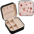 thumbnail image 1 of Coolnut Cute Strawberries Travel Jewelry Case for Women Girls,PU Leather Mini Jewelry Organizer Jewelry Holder, Portable Travel Jewelry Box for Earrings, Bracelets and Necklaces Women Gifts, 1 of 7