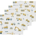 thumbnail image 1 of Coolnut Cute Truck Excavator Washcloths Towels, Highly Absorbent and Soft Cotton Face Cloths, 2 Pack Quick Dry Wash Cloths - 12 X 12 Inches Washcloth Gift, 1 of 7