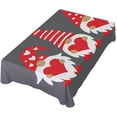 thumbnail image 1 of Coolnut Cute Valentine's Day Gnome Elf Rectangle Tablecloth,Valentine's Day Mother's Day Kitchen Decoration Dinner Rectangular Table Cover for Party Holiday Hotel BBQ-Machine Washable 60x60In, 1 of 7