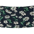 thumbnail image 1 of Coolnut Daisy Bunch Black Tapestry Aesthetic Tapestry Wall Hanging 90" x 60" Inches Home Decor Gifts, 1 of 6