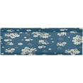 thumbnail image 1 of Coolnut Daisy Floral Steelblue Trolley Bag Curtain Drape, 54" x 18" Curtain Window Treatments for Kitchen, Bedroom, Bathroom, Living Room Home Decor, 1 of 6