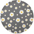 thumbnail image 1 of Coolnut Daisy Flower Dinner Mat, 15.4'' Round Placemat, Table, Non-Slip and Durable, Easy to Clean Home Decor, 1 of 7