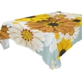 thumbnail image 1 of Coolnut Daisy Flower Tablecloth, Waterproof Washable Polyester Square Table Cover, Durable Tablecloth for Kitchen Dining Table Party Decor, 54"X 72", 1 of 7