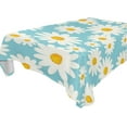 thumbnail image 1 of Coolnut Daisy Flower Tablecloth, Waterproof Washable Polyester Square Table Cover, Durable Tablecloth for Kitchen Dining Table Party Decor, 60"X 60", 1 of 7