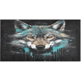 thumbnail image 1 of Coolnut Dark Wolf Head Bath Mat, Dry Quickly Non Slip Absorbent Bath Rug, Soft Living Room Bedroom Home Floor Mats, Bath Mats for Bathroom, Tub and Shower 20" x 39" Home Decor, 1 of 7