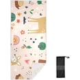 thumbnail image 1 of Coolnut Deer Beach Towel, Sand Free Super Absorbent Oversized Travel Towel with Mesh Bag for Beach,Camping, Swimming, Holiday, 31"x 71", 1 of 6