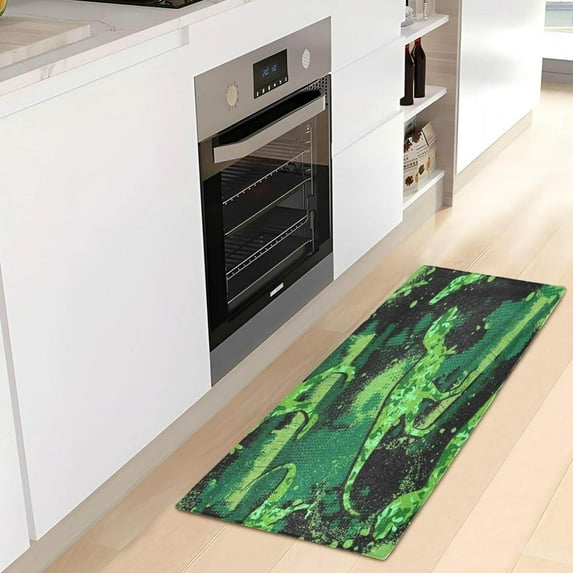 Coolnut Dinosaurs Green Soft Runner Rug, Washable Non-Slip Room Rug, Hallway Rug Runner for Entryway,Hallway,Bathroom,and Kitchen,39x20In