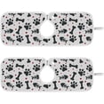 thumbnail image 1 of Coolnut Dog Fish Bones 2PCS Faucet Absorbent Mat Kitchen Faucet Sink Splash Guard Microfiber Cloth Faucet Splash Catcher Water Absorbent Mat Behind Faucet, Faucet Mat for Kitchen Sink 30x5in, 1 of 7