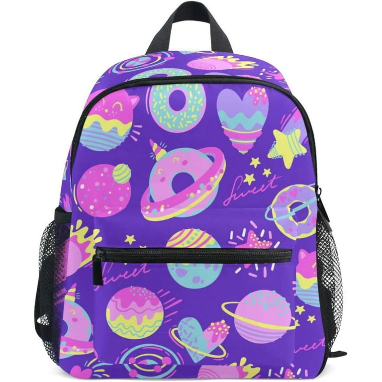 Coolnut Donut Cosmos Toddler Mini Backpack for Preschool Kindergarten Nursery School Bag 12.6 inch with Name Tag Walmart