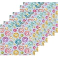 thumbnail image 1 of Coolnut Donuts Cartoon Watercolor Washcloths, 2 PCS 12 X 12 Inches Cotton Wash Cloths, Highly Absorbent and Soft Face Towels for Bathroom,Gym,Hotel and Spa, 1 of 7