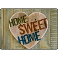 thumbnail image 1 of Coolnut Doormat Home Sweet Home Wooden Heart Lightweight Non Slip Indoor Outdoor Entryway Rugs Floor Mat for Bathroom Kitchen Entrance 31x20in, 1 of 6