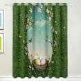 thumbnail image 1 of Coolnut Easter Bunny Egg Blackout Curtain for Bedroom, 2 Panels Thermal Insulated Blackout Drapes Long Darkening Curtains with Grommets for Living Room 55 x 72 Inch, 1 of 5