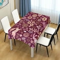 thumbnail image 1 of Coolnut Easter Bunny Egg Rectangle Tablecloth, Spill-Proof Polyester Table Cloth, Table Cover for Kitchen Dining Picnic Holiday Party Decoration, 60"x60", 1 of 7