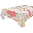 thumbnail image 1 of Coolnut Easter Bunny Eggs Tablecloth, Waterproof Washable Polyester Square Table Cover, Durable Tablecloth for Kitchen Dining Table Party Decor, 60"X 90", 1 of 7