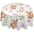 thumbnail image 1 of Coolnut Easter Round Tablecloth 60In,Easter Bunnies Round Table Cloth Water Resistant Spill Proof Large Table Cover for Family Gathering Dinner, Hotel, BBQ, 1 of 7