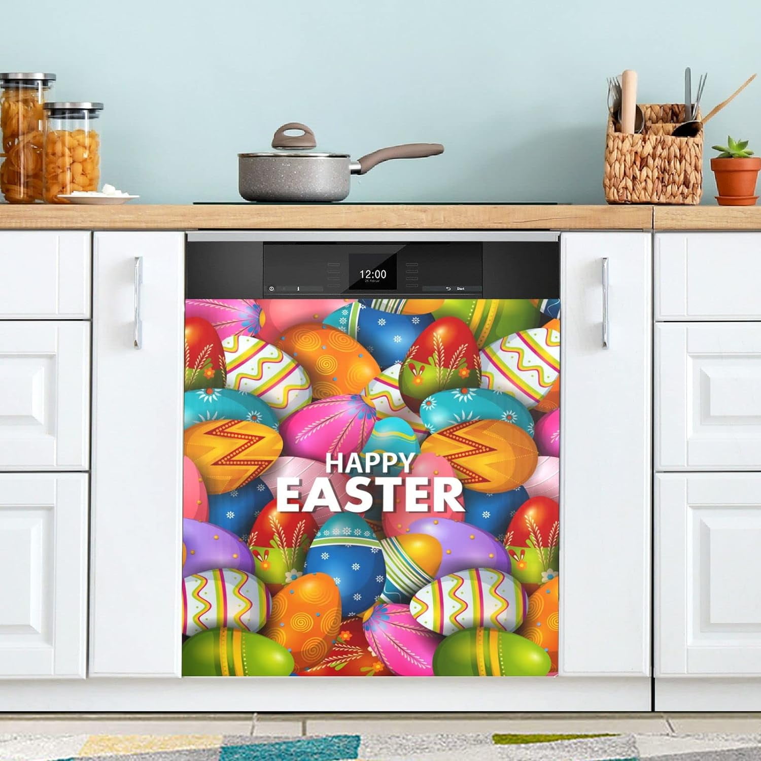 Coolnut Easter Dishwasher Cover Decorative Door Cover