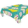 thumbnail image 1 of Coolnut Easter Eggs Rectangle Tablecloth, Waterproof Washable Polyester Table Cover for Kitchen Dinner Party, 60 x 120 Inch House Decor, 1 of 7