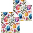 thumbnail image 1 of Coolnut Easter Eggs Washcloths Set of 6-12 x 12 inch Pure Cotton Wash Cloth Highly Absorbent and Soft Fingertip Towels Face Cloths for Bath, Spa Wash cloth, 1 of 7
