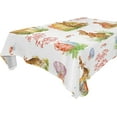 thumbnail image 1 of Coolnut Easter Rabbits Eggs Tablecloth Rectangle Colorful Table Cloth Large Square Table Cover for Dining Kitchen Party 60"x90" Decor Gift, 1 of 7