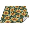 thumbnail image 1 of Coolnut Extra Large Outdoor Picnic Blanket, Sunflower Waterproof Beach Blanket Sand Free Foldable Picnic Mat for Camping,Park,Beach,Hiking, 1 of 6