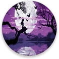 thumbnail image 1 of Coolnut Fairy of The Moon Coaster, Drinks Round Absorbent Stone Set with Ceramic Stone and Cork Base, Tabletop Protection Mats and Cups Place for 4PCS Home Decor, 1 of 6