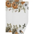 thumbnail image 1 of Coolnut Fall Autumn Flowers Dish Towels Kitchen Towel 2 PCS, Hand Towels Ultra Soft and Highly Absorbent,Decorative Fingertip Face Towel for Bathroom Hotel, 28.3"x14.4", 1 of 4