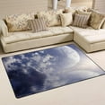 thumbnail image 1 of Coolnut Fantasy Moon Landscape Area Rug Pad, 100% Light Weight Polyester Fabric Floor Mat for Living Room Bedroom,5'x 3'3", 1 of 6