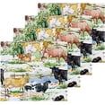 thumbnail image 1 of Coolnut Farm Animals Watercolor Washcloths Towels, Highly Absorbent and Soft Cotton Face Cloths, 4 Pack Quick Dry Wash Cloths - 12 X 12 Inches Washcloth Gift, 1 of 7