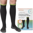 thumbnail image 1 of Zentoes Compression Socks for Men and Women, Knee High Socks with Ball of Foot Cushion, 1 Pair, Medium, Regular, Graphite, 1 of 7