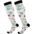 thumbnail image 1 of Coolnut Flamingo Compression Socks for Men & Women 1 Pack, Knee High Stockings for Running, Sport, Hiking & Travel, 1 of 6