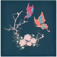 thumbnail image 1 of Coolnut Flower Butterfly Cloth Napkins Set of 6,Reusable Washable Polyester Dinner Table Napkins for Kitchen,Dining,Restaurant,Party Decoration, 1 of 7