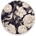 thumbnail image 1 of Coolnut Flowers and Birds Coaster, Drinks Round Absorbent Stone Set with Ceramic Stone and Cork Base, Tabletop Protection Mats and Cups Place for 4PCS Home Decor, 1 of 6