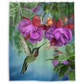 thumbnail image 1 of Coolnut Flowers Hummingbird Bathroom Waterproof Shower Curtain Set Bathtub Curtain with 12 Hooks for Bathroom Decor,Hotel,Room,60"x 72", 1 of 6
