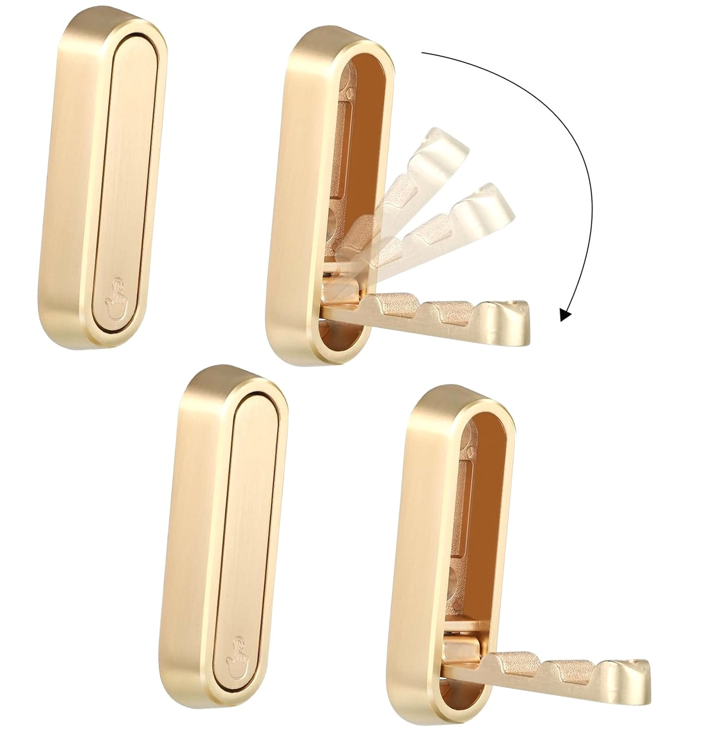 Coolnut Folding Wall , 4 Pcs Foldable Coat Foldable Bathroom Robe Wall ...