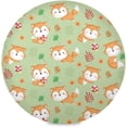 thumbnail image 1 of Coolnut Fox Round Placemats Waterproof Non-Slip Washable Place Mats Polyester Table Mats Set of 6 Heat Resistant for Home Kitchen Holiday Party Home Decor Gifts, 1 of 7