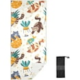 thumbnail image 1 of Coolnut Funny Playful Cats Beach Towel Super Soft Microfiber Sand Free Beach Towels, Oversized Camping Pool Towel, Lightweight, Breathable & Quick Dry Towels, 31x71in Washcloth Gift, 1 of 7